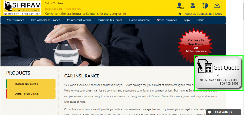 car insurance renewal snapshot